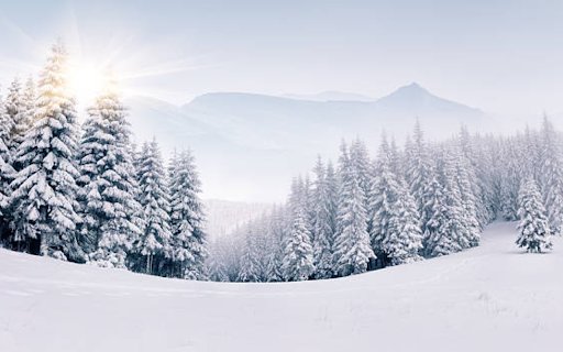 Snow Falling on the Mountains  from Chrome web store to be run with OffiDocs Chromium online