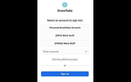 Snowflake Account Aliaser  from Chrome web store to be run with OffiDocs Chromium online