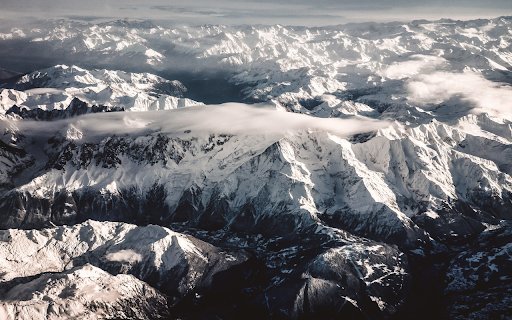 Snow on the top of the mountain  from Chrome web store to be run with OffiDocs Chromium online