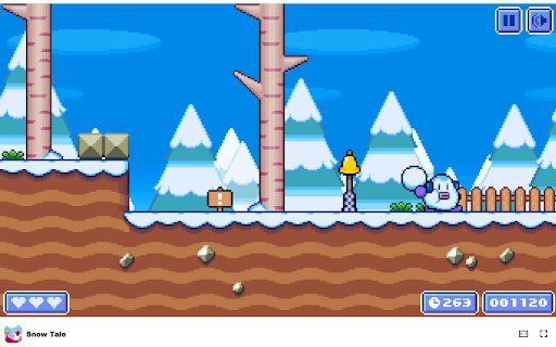 Snow Tale Game Join the penguin hero on a winter adventure!  from Chrome web store to be run with OffiDocs Chromium online
