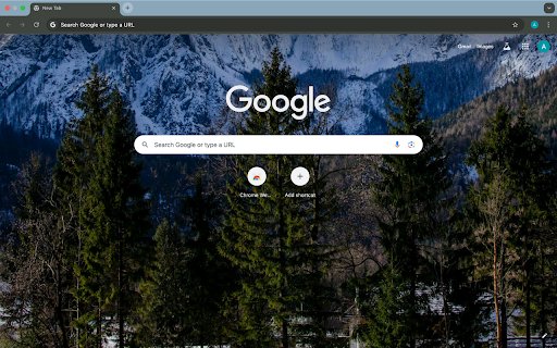 Snowy mountains and coniferous forests  from Chrome web store to be run with OffiDocs Chromium online