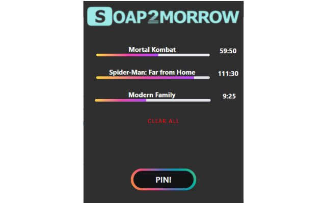 Soap2morrow از فروشگاه وب Chrome با OffiDocs Chromium به صورت آنلاین اجرا می شود