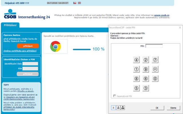 OffiDocs Chromiumオンラインで実行されるChrome WebストアからのČSOB電子署名