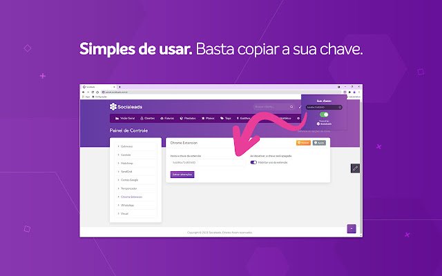 Socialeads  from Chrome web store to be run with OffiDocs Chromium online