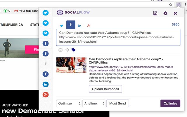 क्रोम वेब स्टोर से सोशलफ्लो को ऑनलाइन ऑफीडॉक्स क्रोमियम के साथ चलाया जाएगा