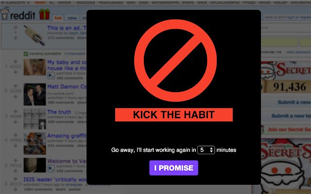 Social Habit Disruption dari toko web Chrome untuk dijalankan dengan OffiDocs Chromium online