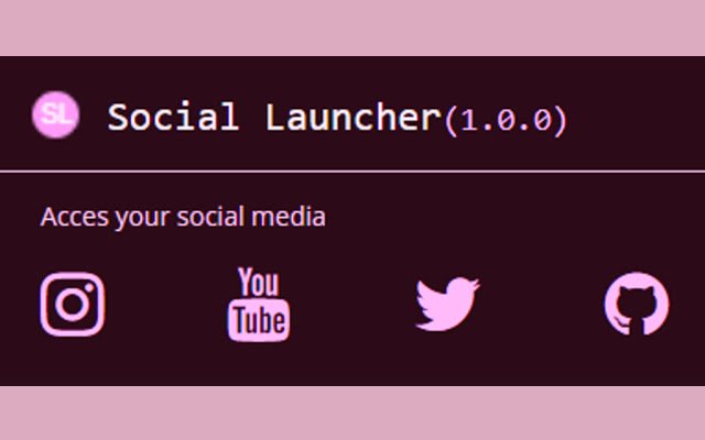 Social Launcher ze sklepu internetowego Chrome, który można uruchomić z OffiDocs Chromium online