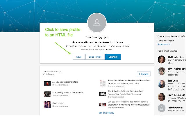 Social Media Profile Saver  from Chrome web store to be run with OffiDocs Chromium online