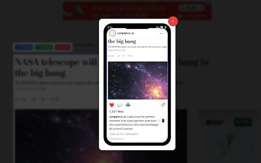 Social Media Screenshot  from Chrome web store to be run with OffiDocs Chromium online