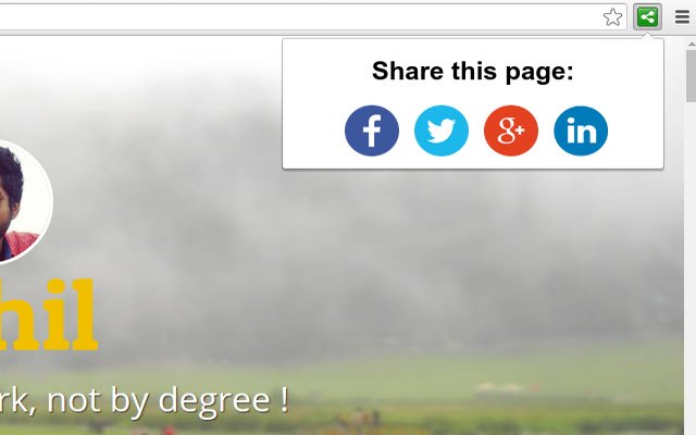 Social Media Share  from Chrome web store to be run with OffiDocs Chromium online