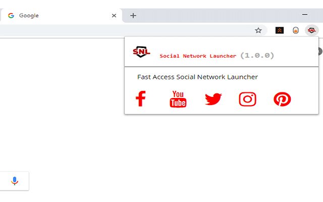 SocialNetwork Launcher  from Chrome web store to be run with OffiDocs Chromium online