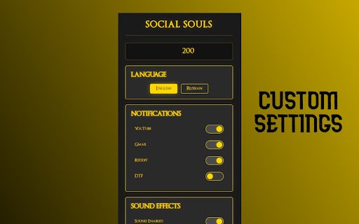 Social Souls  from Chrome web store to be run with OffiDocs Chromium online