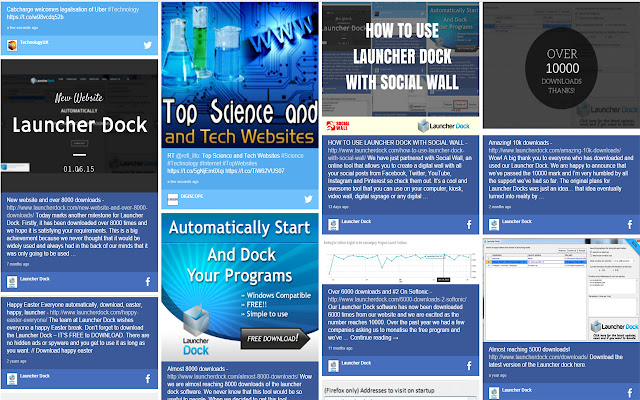 Social Wall Demo din magazinul web Chrome va fi rulat cu OffiDocs Chromium online