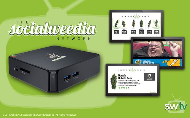 Social Weedia TV Network dal negozio web di Chrome da eseguire con OffiDocs Chromium online