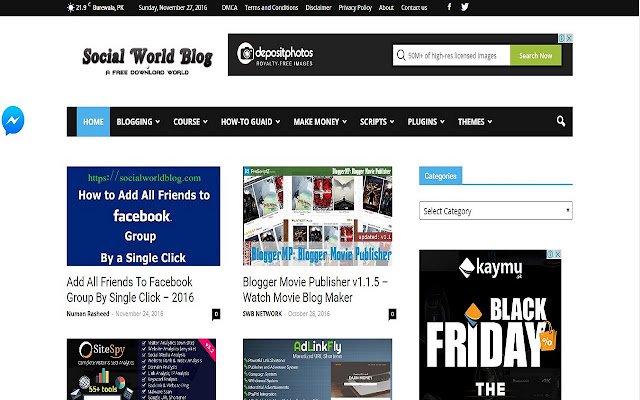 Socialworldblog.com  from Chrome web store to be run with OffiDocs Chromium online