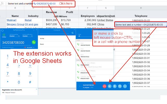 Chrome Web ストアの Softphone.Pro 拡張機能を OffiDocs Chromium オンラインで実行する