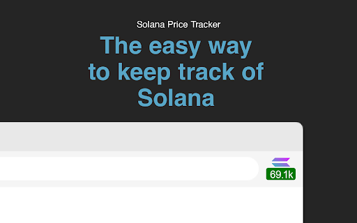 Solana Price Tracker  from Chrome web store to be run with OffiDocs Chromium online