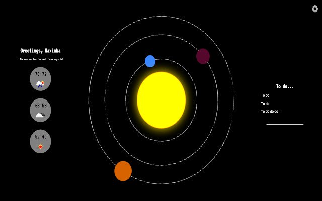Solar  from Chrome web store to be run with OffiDocs Chromium online