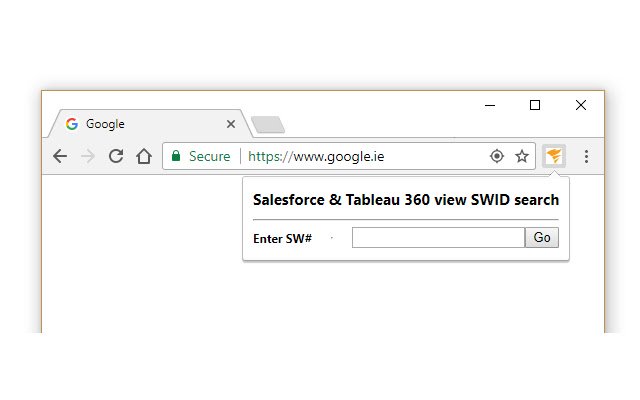 Chrome 网上商店中的 SolarWinds Salesforce Tableau 360 搜索将与 OffiDocs Chromium 在线运行