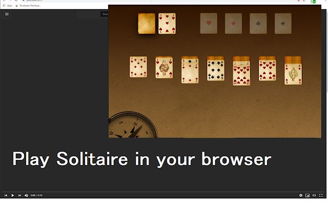 Solitaire for Google Chrome™  from Chrome web store to be run with OffiDocs Chromium online