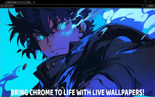 Solo Leveling Blue Eyes Live Wallpaper  from Chrome web store to be run with OffiDocs Chromium online