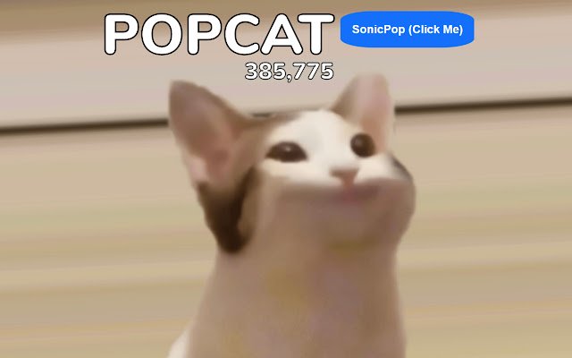 Sonic PopCat ze sklepu internetowego Chrome do uruchomienia z OffiDocs Chromium online