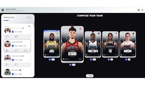 Sorare NBA Jet  from Chrome web store to be run with OffiDocs Chromium online