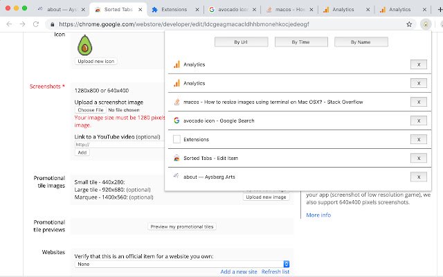 Tab yang diurutkan dari toko web Chrome untuk dijalankan dengan OffiDocs Chromium online