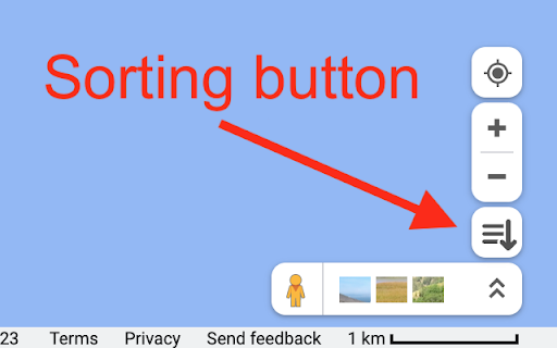 Sort Maps Results  from Chrome web store to be run with OffiDocs Chromium online