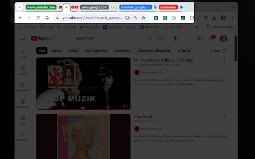 SortTabs  from Chrome web store to be run with OffiDocs Chromium online