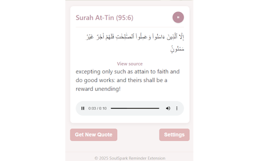 SoulSpark Reminder  from Chrome web store to be run with OffiDocs Chromium online
