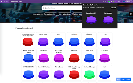 Soundboardly  from Chrome web store to be run with OffiDocs Chromium online