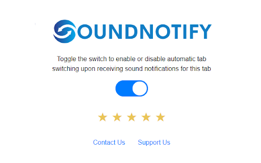 SoundNotify Auto Tab Switcher from Chrome web store to be run with OffiDocs Chromium online SoundNotify Auto Tab Switcher from Chrome web store to be run with OffiDocs Chromium online