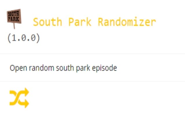 South Park Randomizer از فروشگاه وب Chrome با OffiDocs Chromium به صورت آنلاین اجرا می شود