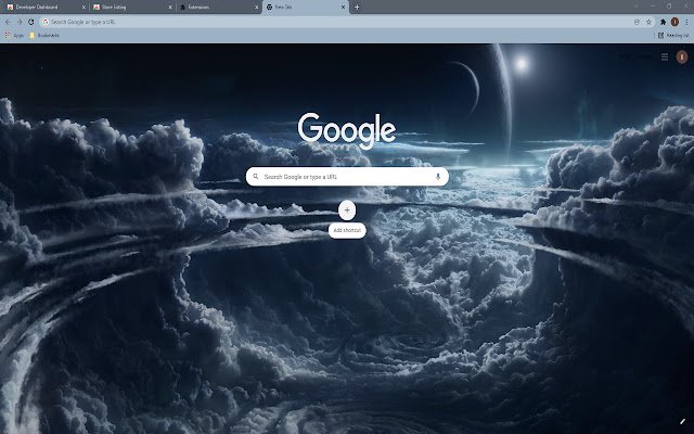 Chrome web mağazasından Uzay Sanatı Duvar Kağıdı Teması OffiDocs Chromium çevrimiçi ile çalıştırılacak