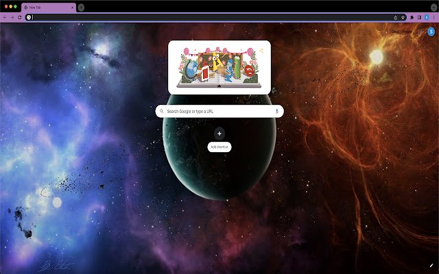 Chrome ウェブストアの Space Galaxy テーマは、OffiDocs Chromium オンラインで実行できます