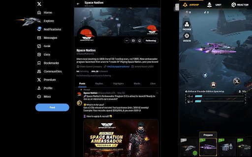 Space Nation: Orion  from Chrome web store to be run with OffiDocs Chromium online