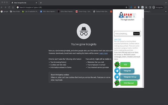 OffiDocs Chromium 온라인과 함께 실행되는 Chrome 웹 스토어의 SpamTools