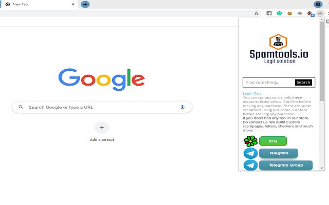 Spamtools.io mula sa Chrome web store na tatakbo sa OffiDocs Chromium online