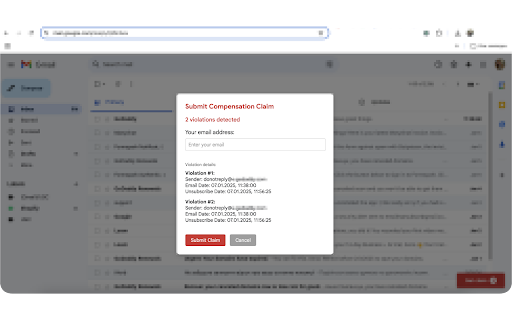 SpamTracker  from Chrome web store to be run with OffiDocs Chromium online