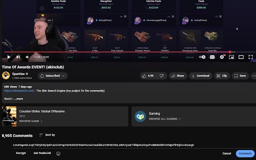 Sparkles Giveaway  from Chrome web store to be run with OffiDocs Chromium online