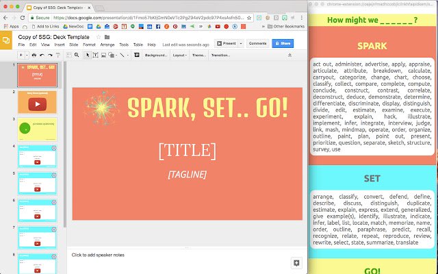 Spark Out!  from Chrome web store to be run with OffiDocs Chromium online