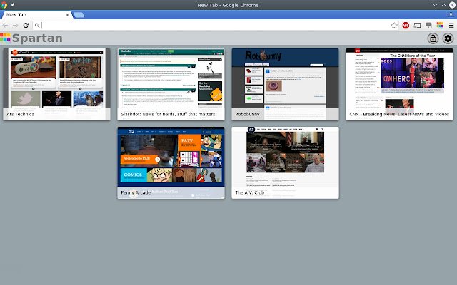 Spartan New Tab da Chrome Web Store será executado com o OffiDocs Chromium online