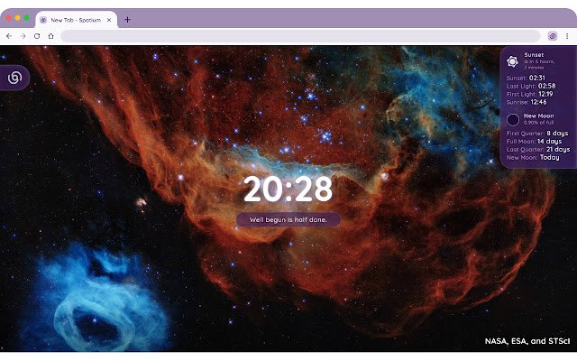 Spatium mula sa Chrome web store na tatakbo sa OffiDocs Chromium online