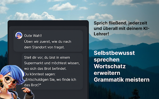Speak with AI – Practice German Conversations | Eli Tutor  from Chrome web store to be run with OffiDocs Chromium online