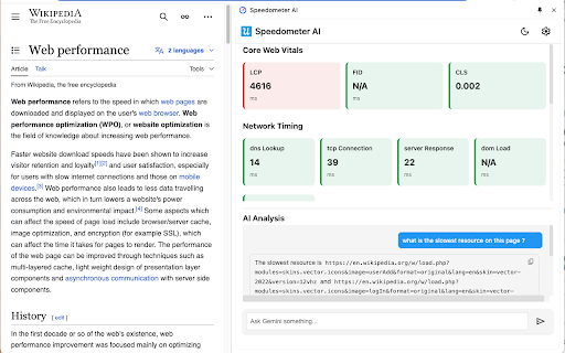 Speedometer AI  from Chrome web store to be run with OffiDocs Chromium online
