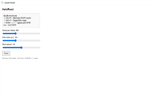Speed Read from Chrome web store to be run with OffiDocs Chromium online Speed Read from Chrome web store to be run with OffiDocs Chromium online