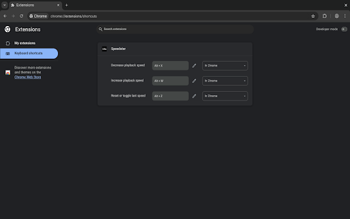 Speedster  from Chrome web store to be run with OffiDocs Chromium online