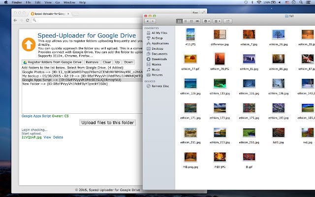 Speed Uploader for Google Drive  from Chrome web store to be run with OffiDocs Chromium online