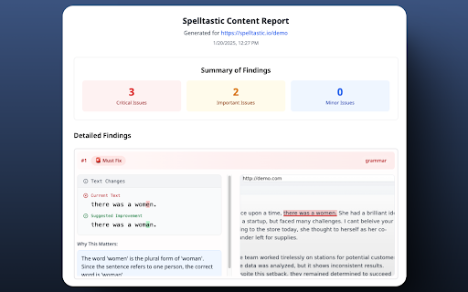 Spelltastic.io Page Reviewer  from Chrome web store to be run with OffiDocs Chromium online